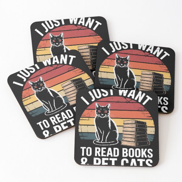 Item preview, I Just Want To Read Books And Pet Cats Cat designed and sold by Dakarothill.