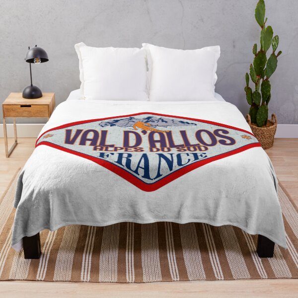 Item preview, Val d’Allos, Alpes du Sud, France, Vintage skiing badge design designed and sold by Wanderful-roads.