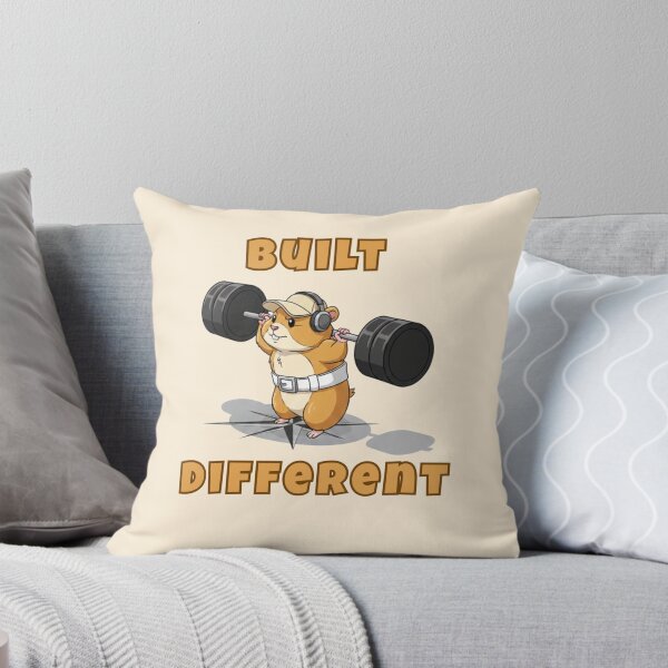 Item preview, Built Different Gym Hamster – Funny Motivational Workout Animal | Fitness Meme Powerlifting Design designed and sold by ArtisanBagel.