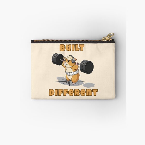 Item preview, Built Different Gym Hamster – Funny Motivational Workout Animal | Fitness Meme Powerlifting Design designed and sold by ArtisanBagel.