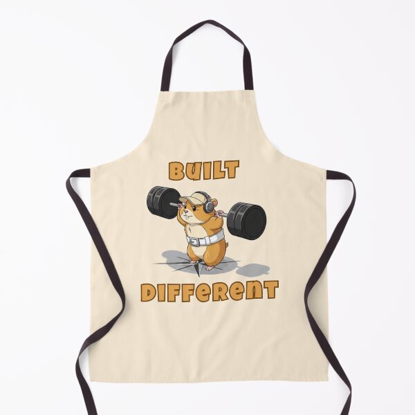Item preview, Built Different Gym Hamster – Funny Motivational Workout Animal | Fitness Meme Powerlifting Design designed and sold by ArtisanBagel.