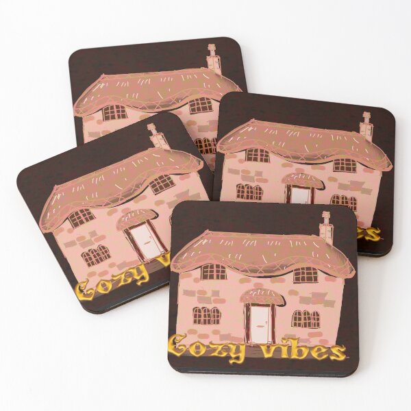 Item preview, cozy vibes sepia cottage bookish cottage core thatched roof designed and sold by empressbat merch.