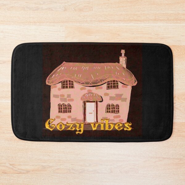 Item preview, cozy vibes sepia cottage bookish cottage core thatched roof designed and sold by empressbat merch.