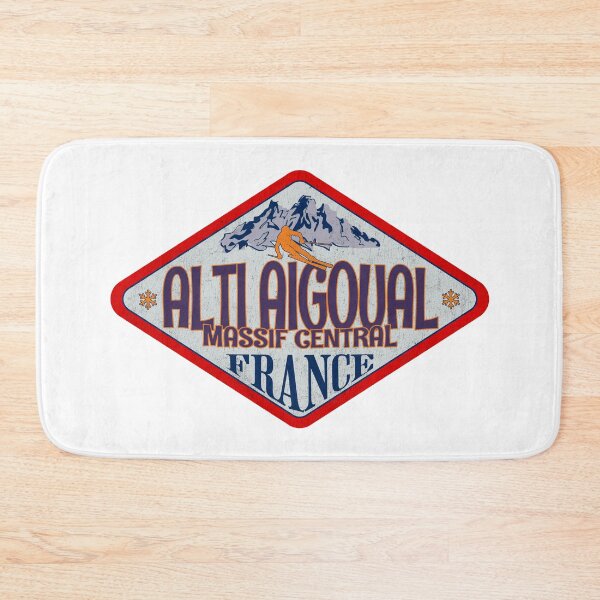Item preview, Alti Aigoual, Massif Central, France, Vintage skiing badge design designed and sold by Wanderful-roads.
