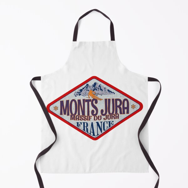 Item preview, Monts Jura, Jura, France, Vintage skiing badge design designed and sold by Wanderful-roads.