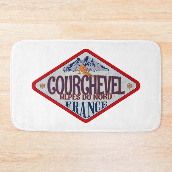 Item preview, Courchevel, Alpes du Nord, France, Vintage skiing badge design designed and sold by Wanderful-roads.