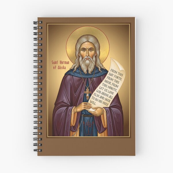 Item preview, Saint Herman of Alaska  patron saint of North America Orthodox icon  designed and sold by orthodox-icon.