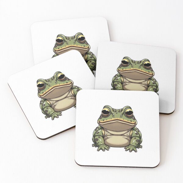 Item preview, Chubby Green Spotted Bullfrog Sticker Art designed and sold by Combat Skies.