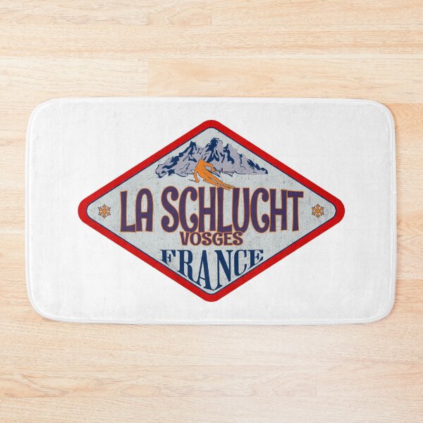 Item preview, La Schlucht, Vosges, France, Vintage skiing badge design designed and sold by Wanderful-roads.