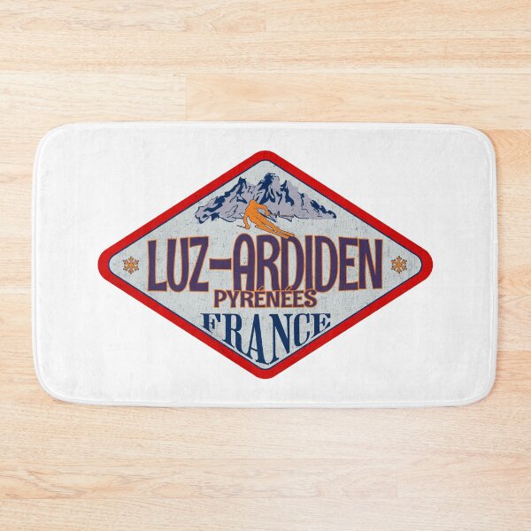 Item preview, Luz-Ardiden, Pyrénées, France, Vintage skiing badge design designed and sold by Wanderful-roads.