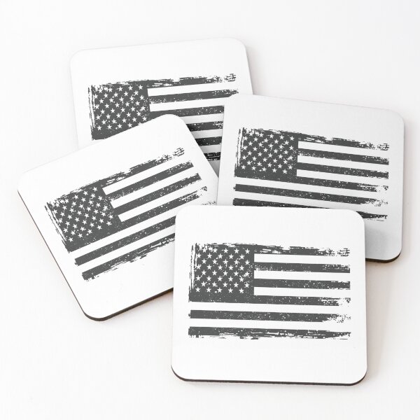 Item preview, Black & White Grunge American Flag Illustration designed and sold by darkzak.