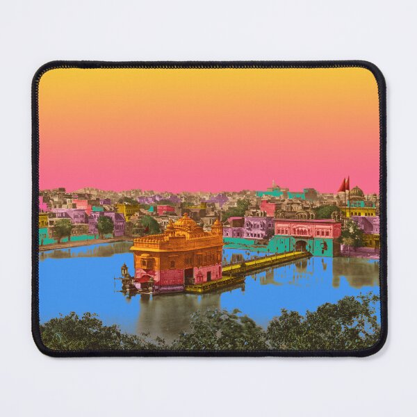 Item preview, Golden Temple Amritsar Vintage Pop Art Design designed and sold by Mauswohn.