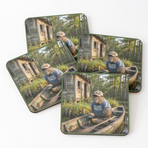 Item preview, Nutria in His Pirogue Somewhere in the Atchafalaya designed and sold by Tridentulus.
