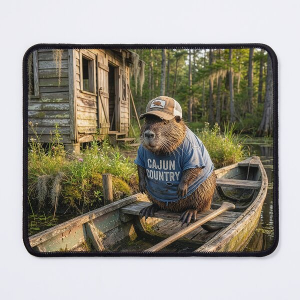 Item preview, Nutria in His Pirogue Somewhere in the Atchafalaya designed and sold by Tridentulus.