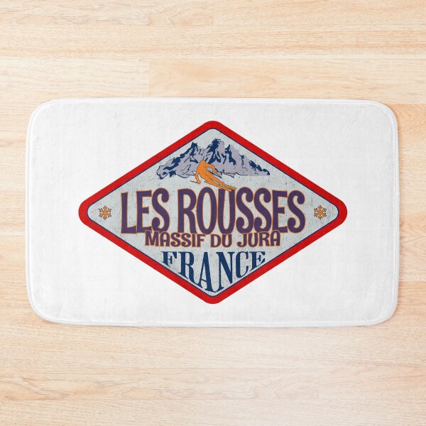 Item preview, Les Rousses, Jura, France, Vintage skiing badge design designed and sold by Wanderful-roads.