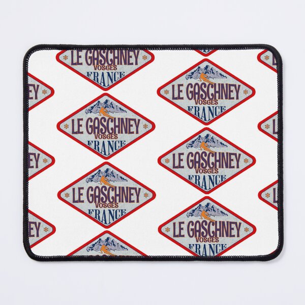 Item preview, Le Gaschney, Vosges, France, Vintage skiing badge design designed and sold by Wanderful-roads.