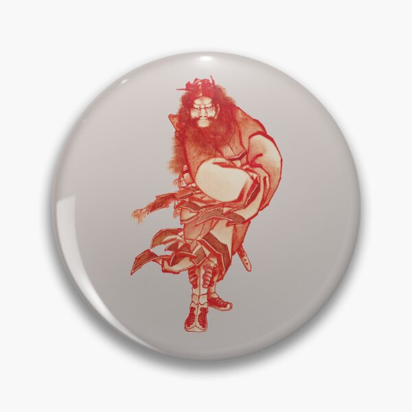 Item preview, Ukiyo-e style - Katsushika Hokusai - Red Zhong Kui, the Demon Queller designed and sold by WABISABIMOMENTS.