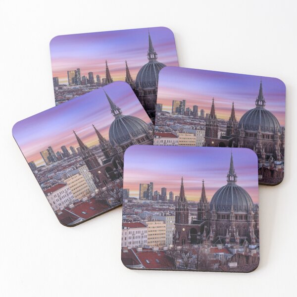 Item preview, Vienna Skyline Maria vom Siege Sunset Panorama designed and sold by Mauswohn.
