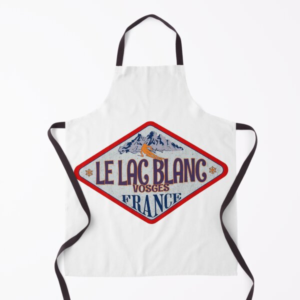 Item preview, Le Lac Blanc, Vosges, France, Vintage skiing badge design designed and sold by Wanderful-roads.