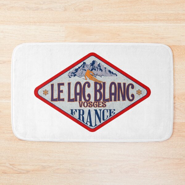 Item preview, Le Lac Blanc, Vosges, France, Vintage skiing badge design designed and sold by Wanderful-roads.