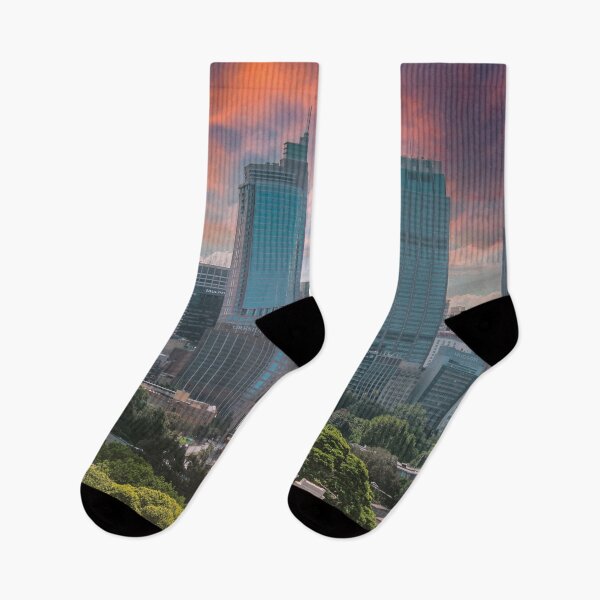 Item preview, Sydney Skyline Panorama in Golden Evening Light Art designed and sold by Mauswohn.