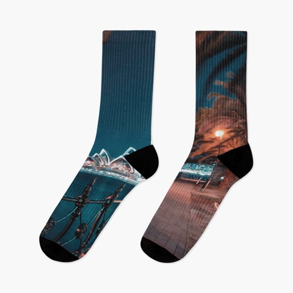 Item preview, Sydney Opera House at night. Aesthetic harbor view. designed and sold by Mauswohn.