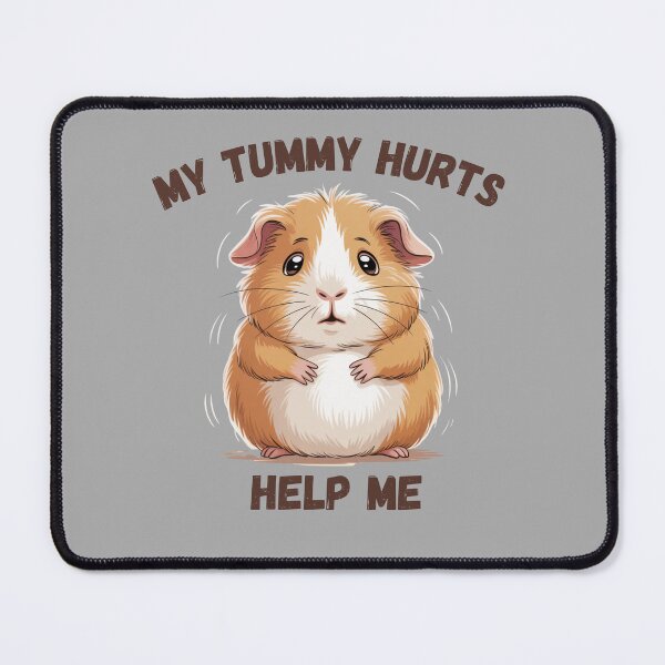 Item preview, "My tummy hurts help me" cute guinea pig designed and sold by Chris-graphics-art.