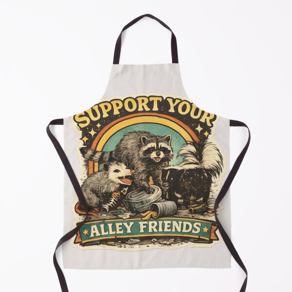 Item preview, Retro Alley Animals Sticker – Cute Urban Wildlife Illustration for T-Shirts & Stickers designed and sold by ZyxDes.