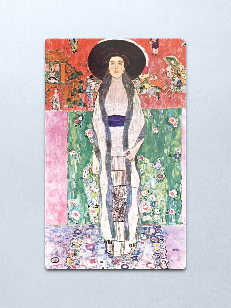 Alternate view of HD. Portrait of Adele Bloch-Bauer II, by Gustav Klimt . HIGH DEFINITION Metal Print
