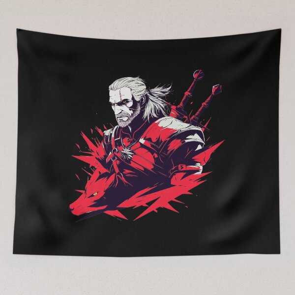 Item preview, Witcher Dark Fantasy Ink Style Monster Hunter designed and sold by oellisabaei.