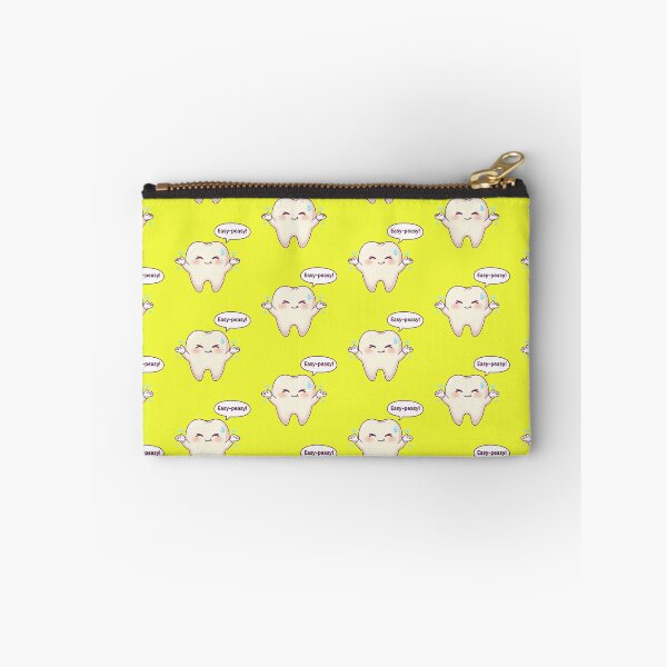Item preview, Adorable Kawaii Chibi Tooth Character Saying Easy Peasy Fun Dental Humor Sticker and Dentist Graduation Gift designed and sold by bvdesignart.