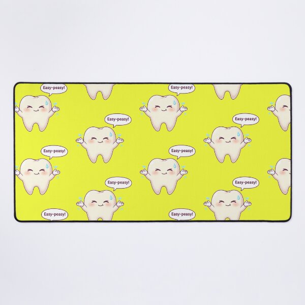 Item preview, Adorable Kawaii Chibi Tooth Character Saying Easy Peasy Fun Dental Humor Sticker and Dentist Graduation Gift designed and sold by bvdesignart.