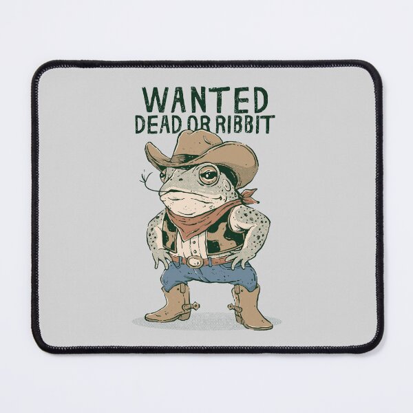 Item preview, Wanted Dead or Ribbit designed and sold by GODZILLARGE.
