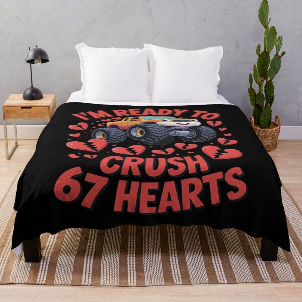 Item preview, I'm Ready to Crush 67 Hearts Funny Monster Truck Gift Idea for Meme Lovers designed and sold by SkymarArt.
