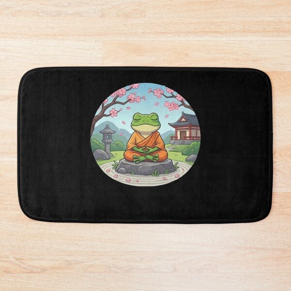 Item preview, Peaceful Frog Monk Zen Garden Fantasy designed and sold by k3rstman1.