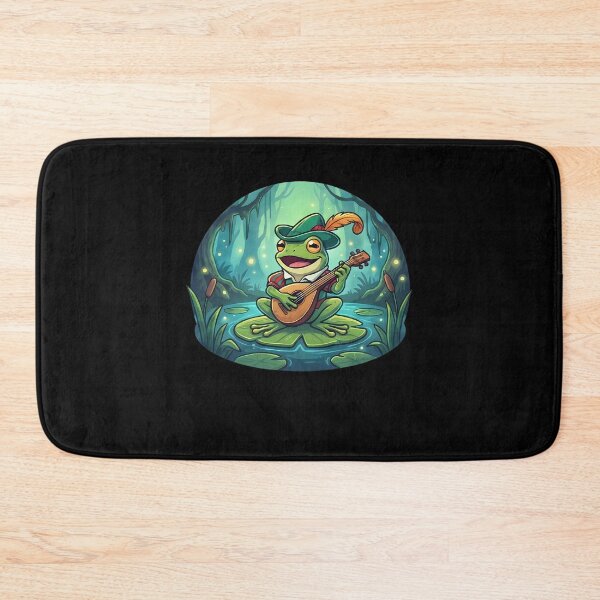 Item preview, Whimsical Fantasy Frog Bard Musician Swamp designed and sold by k3rstman1.