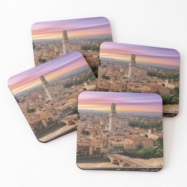 Item preview, Verona Old Town Panorama on the Adige River Sunset Design designed and sold by Mauswohn.
