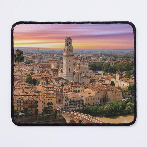 Item preview, Verona Old Town Panorama on the Adige River Sunset Design designed and sold by Mauswohn.