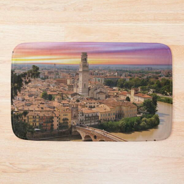 Item preview, Verona Old Town Panorama on the Adige River Sunset Design designed and sold by Mauswohn.