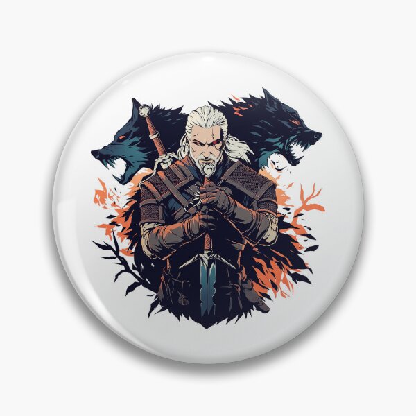 Item preview, Witcher Cinematic Fantasy Warrior Illustration designed and sold by oellisabaei.