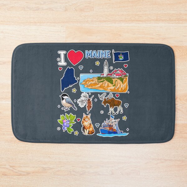 Item preview, Maine State Pride, Iconic Landmarks & Nature Sticker Pack designed and sold by mashmosh.