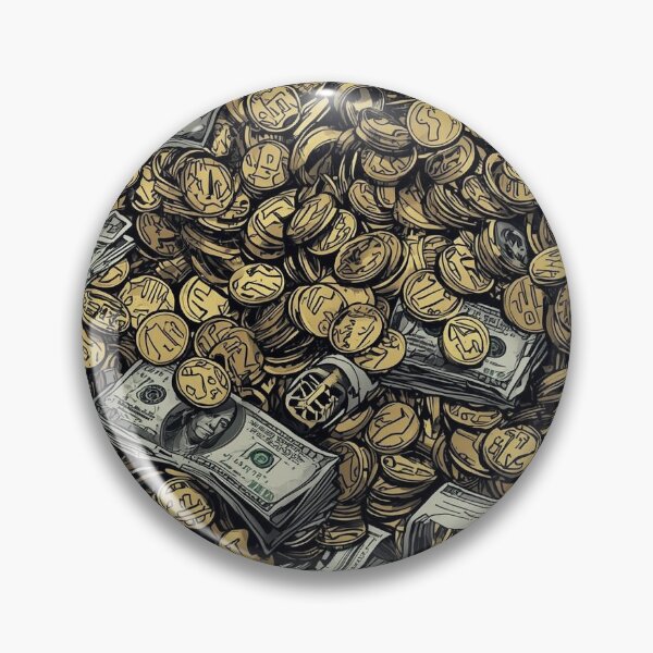 Item preview, Noir comic style of money and gold coins designed and sold by CCCoolClothing.
