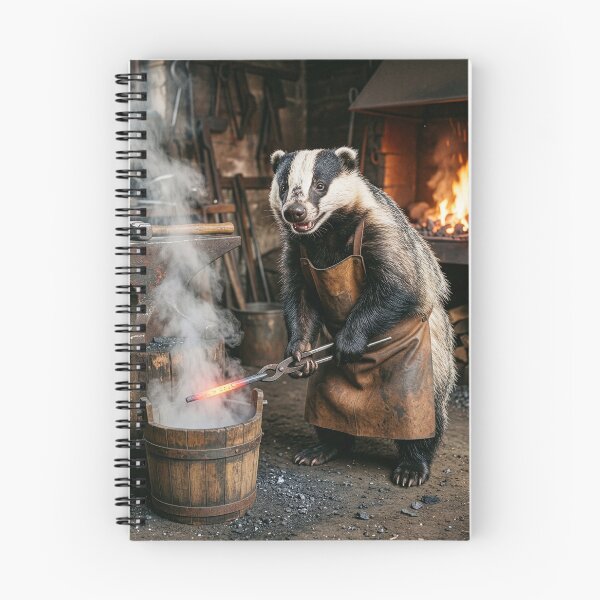 Item preview, Badger Blacksmith Quenches Hot Thingamajig designed and sold by Tridentulus.