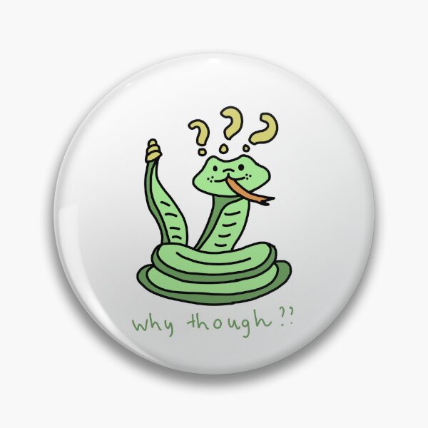 Item preview, Why Though? – Confused Cute Snake Illustration designed and sold by Baby-Care.