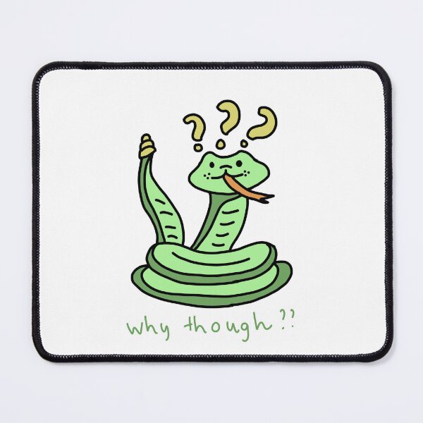 Item preview, Why Though? – Confused Cute Snake Illustration designed and sold by Baby-Care.
