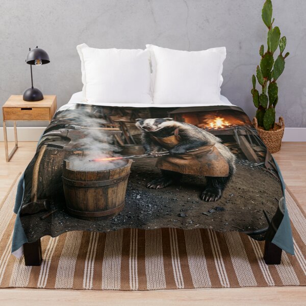 Item preview, Badger Blacksmith Quenches Hot Thingamajig designed and sold by Tridentulus.