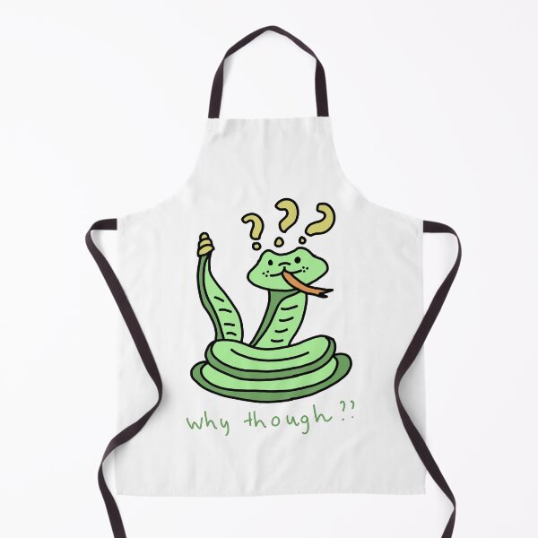 Item preview, Why Though? – Confused Cute Snake Illustration designed and sold by Baby-Care.