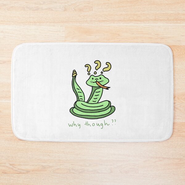 Item preview, Why Though? – Confused Cute Snake Illustration designed and sold by Baby-Care.