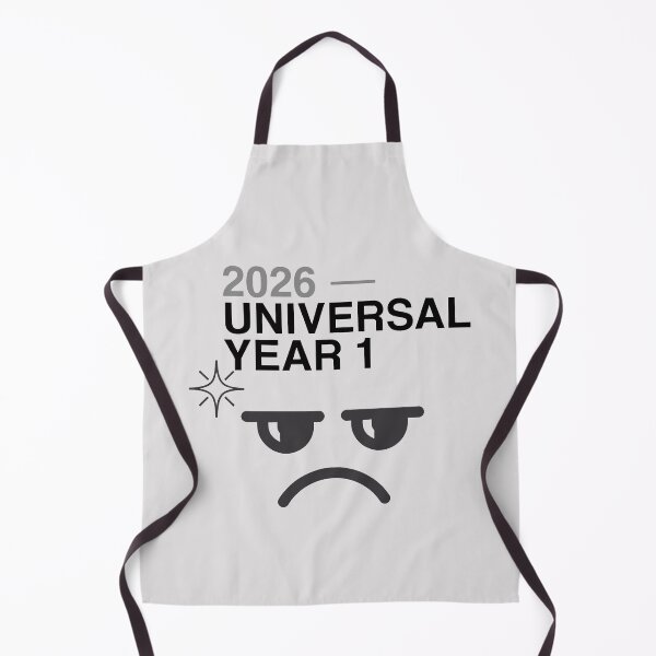 Item preview, 2026 Universal Year 1 Sarcastic Numerology Tired Face Art designed and sold by SplashTastic.