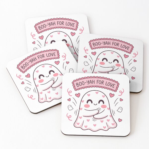 Item preview, Boo-Yah For Love Cute Ghost – Funny Valentine Design designed and sold by BKB APPARELS.